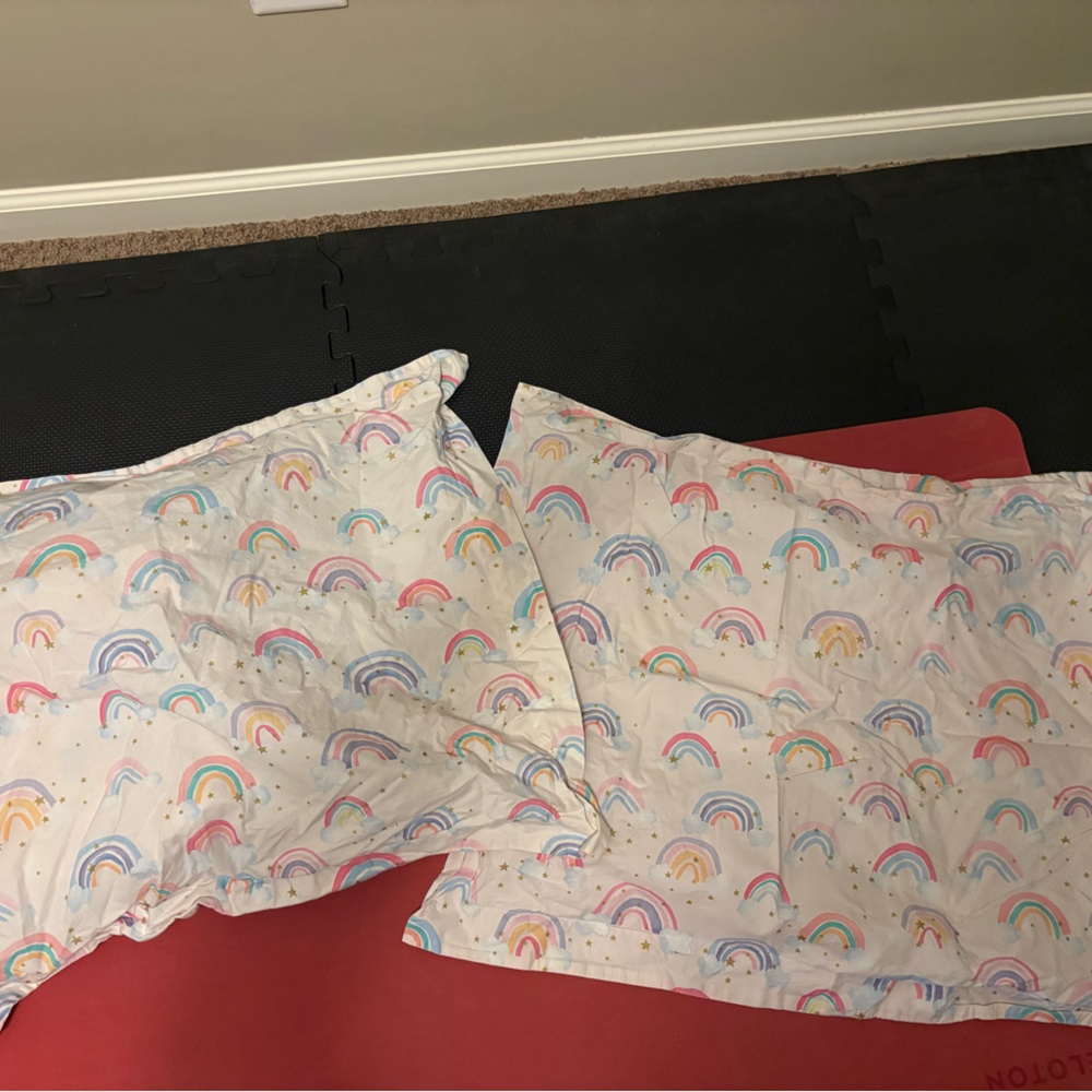 Pottery Barn Kids Rainbow Duvet Cover Set